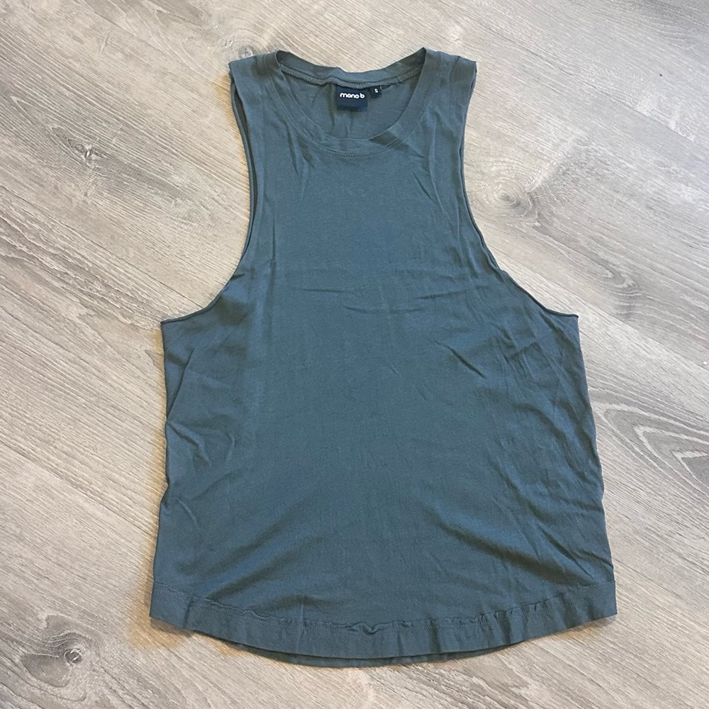 Green Muscle Tank-Size S